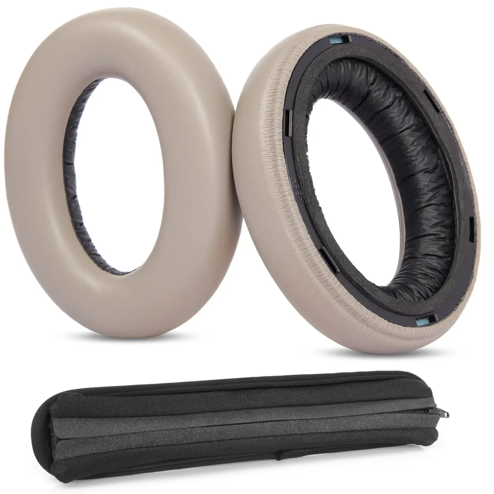 Bantalan Telinga Pengganti untuk Headphone Sennheiser Momentum 4 Bantalan Telinga Kulit Protein Lebih Lembut Bantalan Telinga Berkualitas Tinggi