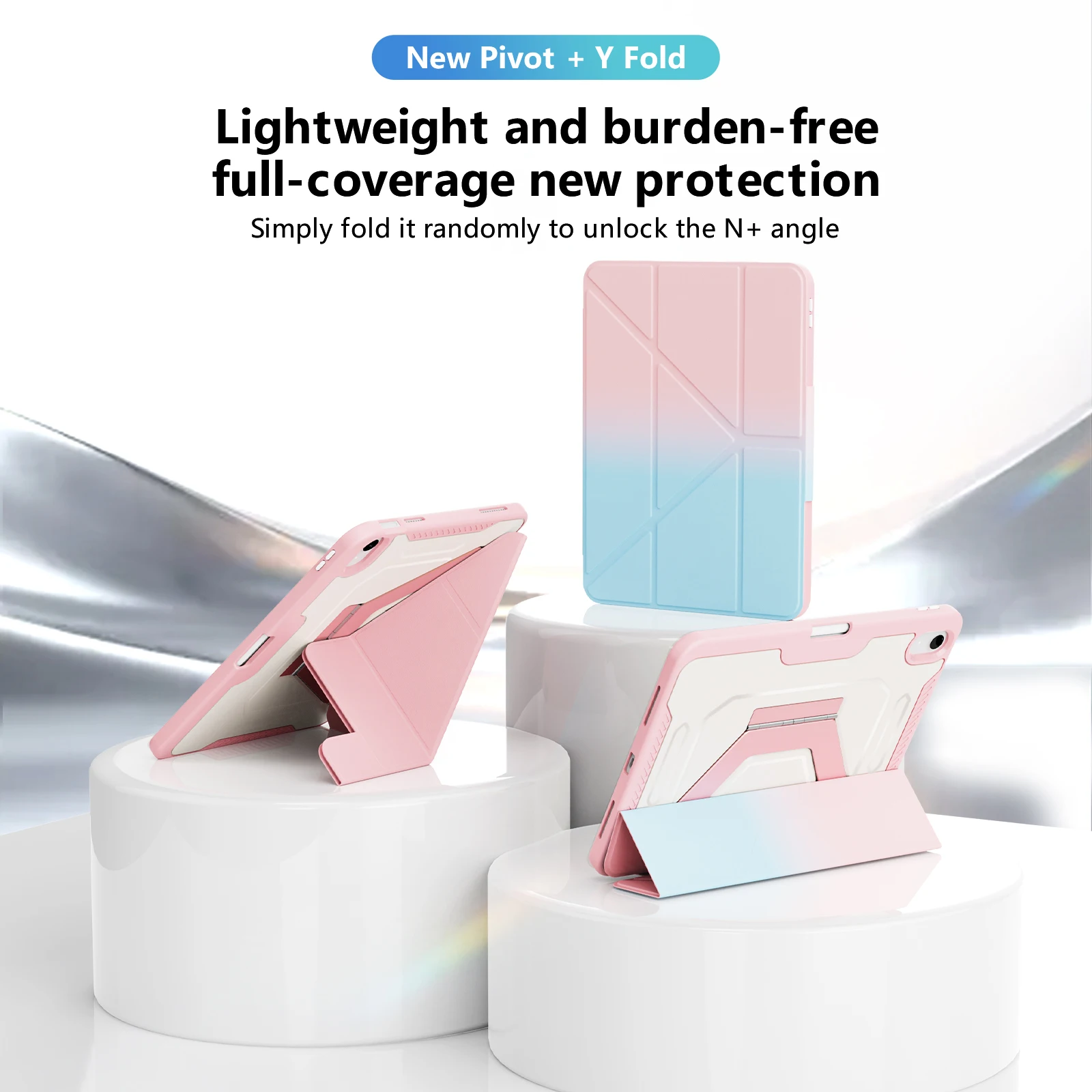 New Tablet Case for iPad Air11 Air4 Air5 iPad 10th 11th Case 7th 8th 9th Gen 10.2 Multi-angle Magnetic Cover Auto Sleep/Wake