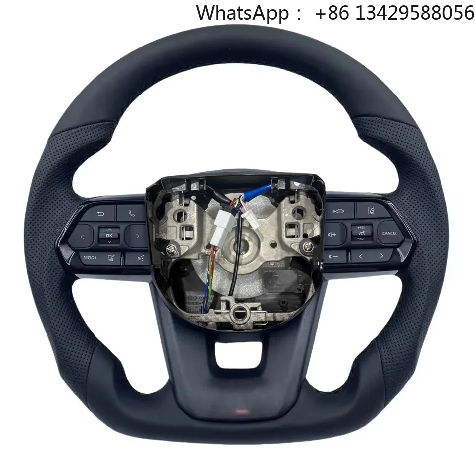 Car Steering Wheel Modification Leather for Toyota Hilux Fortuner Land Cruise Camry Hilux GR for Toyota Previa Car Accessories