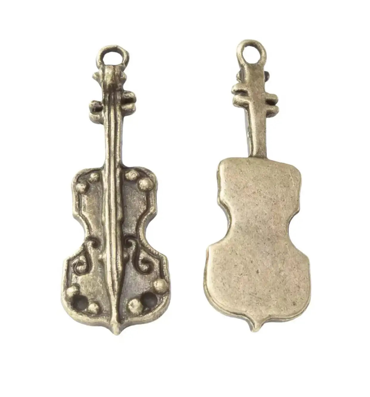10pcs  32*11*4mm  Vintage music instrument pendants for handmade findings Zinc alloy metal  HWL2700