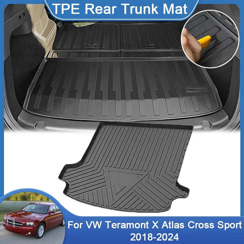 TPE Car Trunk Mat For Mercedes-Benz GLC MK1 250d X253 C253 2016~2022 Waterproof Rear Trunk Protection Liner Tray Pad Accessories