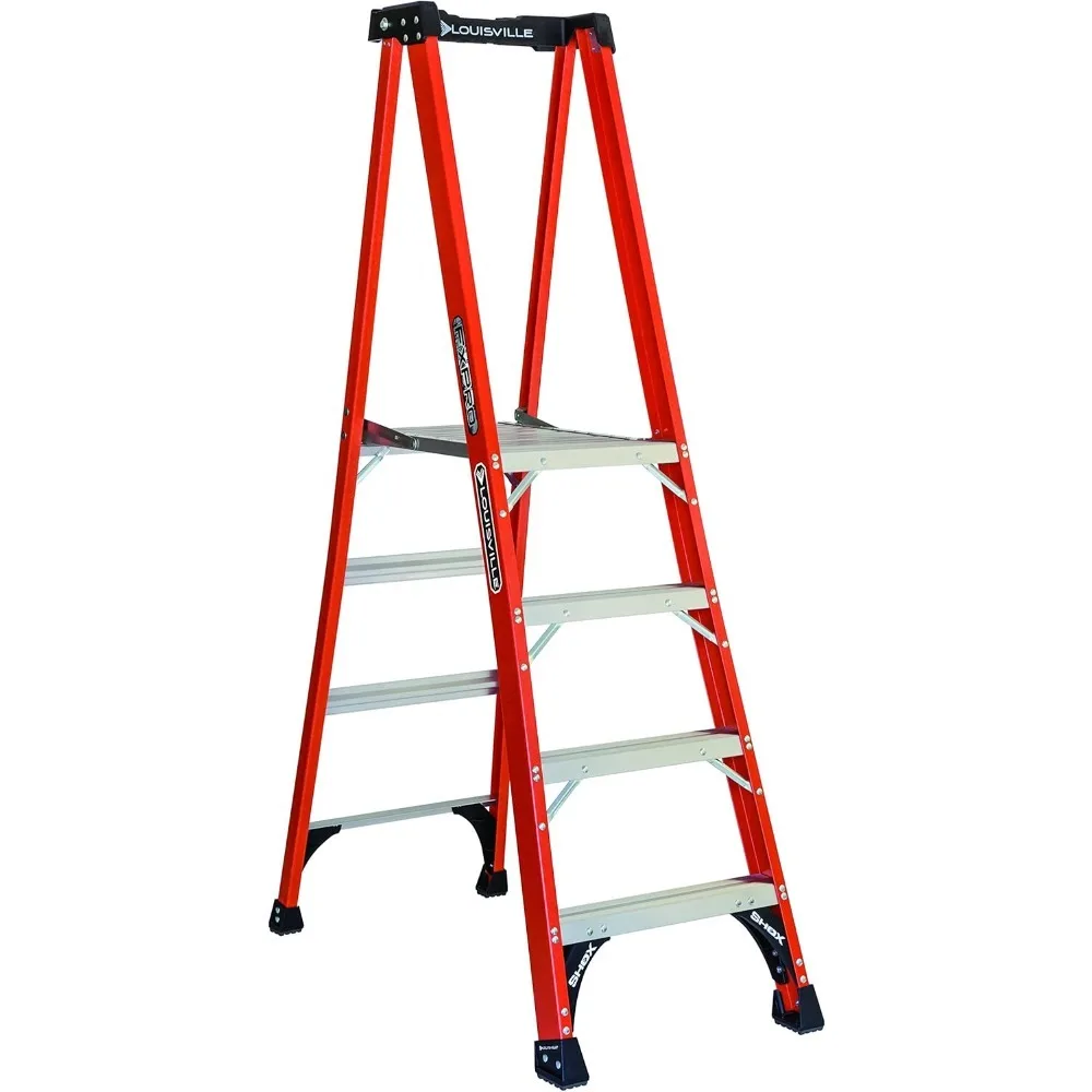 4-Foot Fiberglass Platform Step Ladder, 375-Pound Load Capacity, Type IAA, FXP1804HD