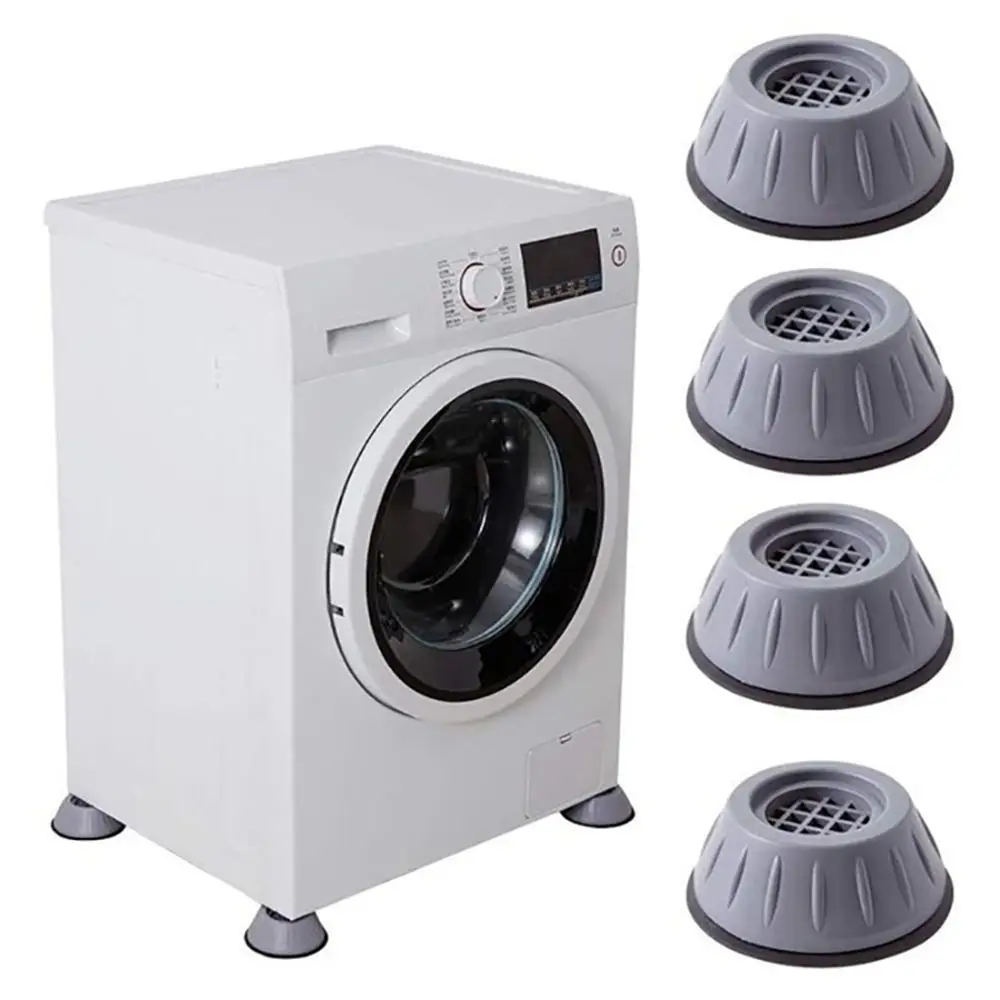 4pcs Universal Anti Vibration Anti-Skid Damper Stand Washing Machine Feet Pads Furniture Raiser Support Refrigerator Base