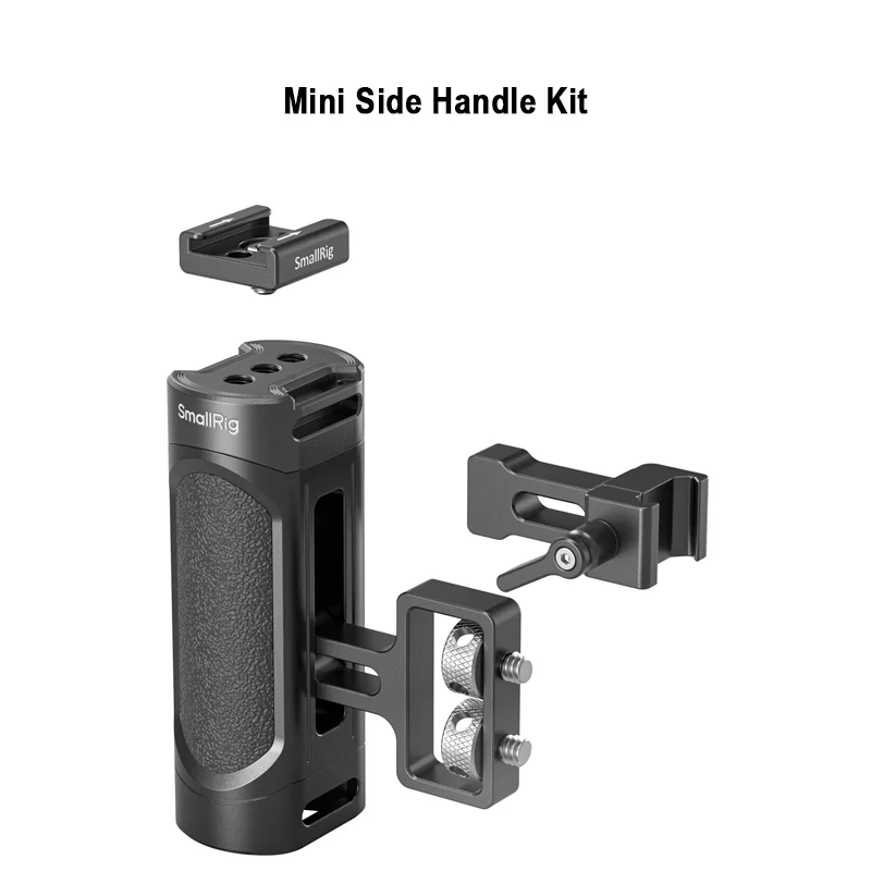 SmallRig mini Side Handle Kit with One Handle and Two Handle Adapters, One Cold Shoe for Sony for Canon for FUJIFILM Camera 4816