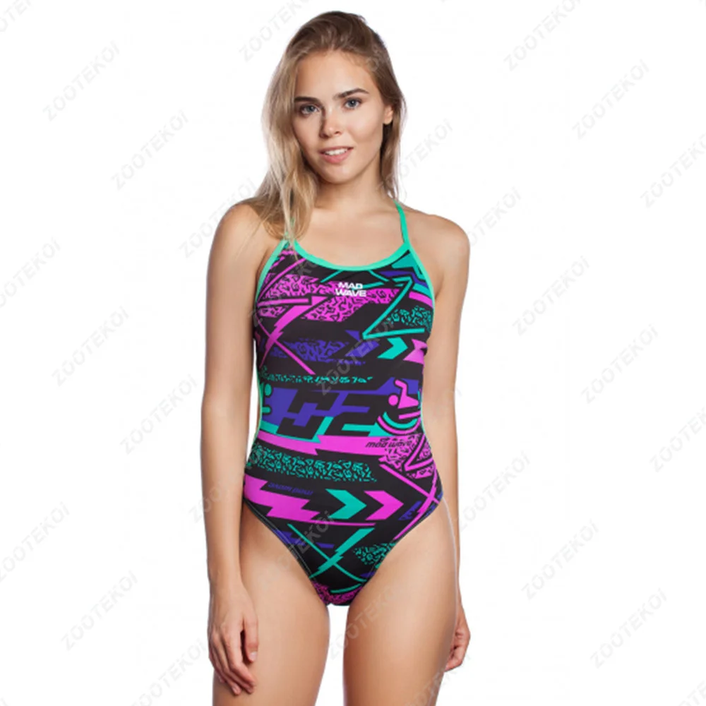 Women 2022 One Piece Back Sexy Swimsuit Triathlon Suit Swimming Functional Training Swimsuit Traje De Baño Mujer Female Swimwear