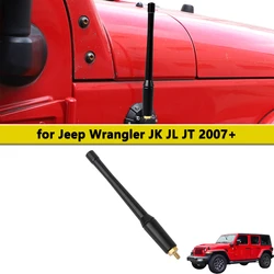 Aluminum 5.9 Inch Short Antenna for Jeep Wrangler JK JL JLU JT Rubicon Sahara Sport 2007-2024 FM/AM CB Antenna Replacement 1-PCS
