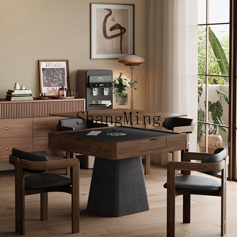

LXY automatic special dining table dual-purpose high-end solid wood poker chess and card table