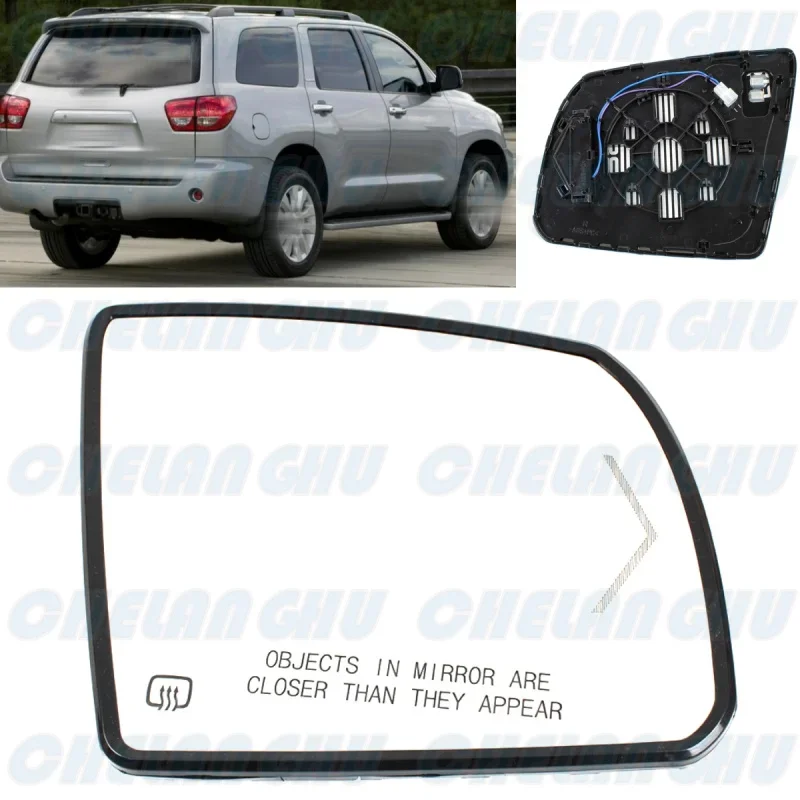 

Right Side Heated Rearview Mirror Glass With Turn Lamp for Toyota Sequoia/Tundra 2011 2012 2013 2014 2015 2016 MGA08561