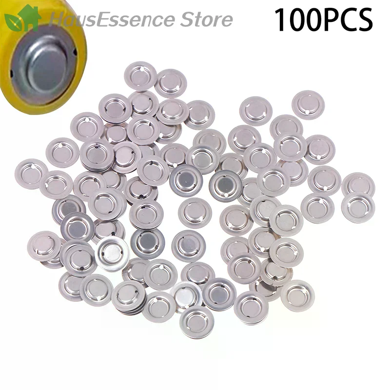※100pcs/lot 18650 Power Cell Flat Head To Change The Tip Cap Lithium Positive Spot Welding High Quality High Quality