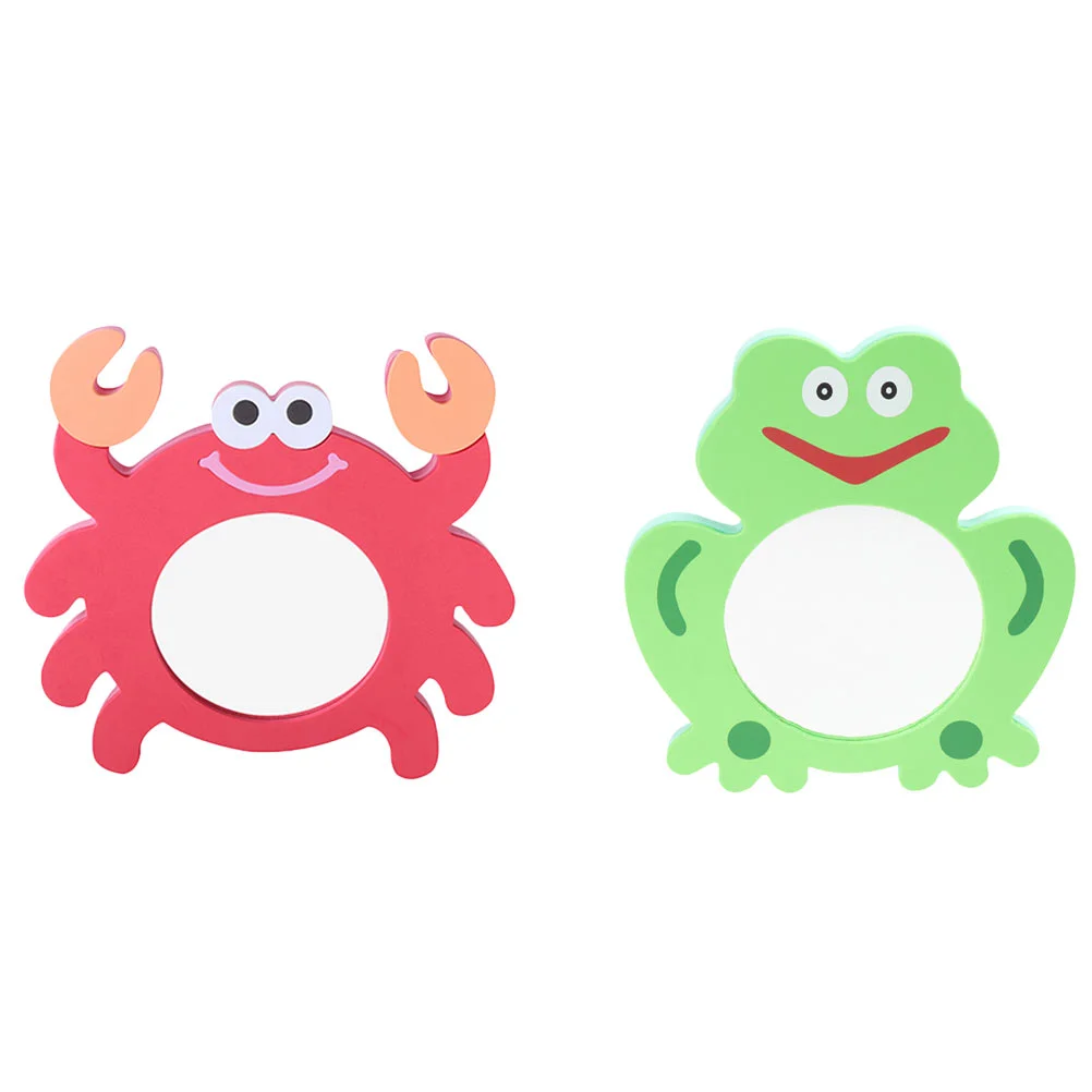 2 Pcs Animal Eva Cartoon Mirror Toddler Infant Bath Tub Crab Toy Water Bathtub Shower Toys