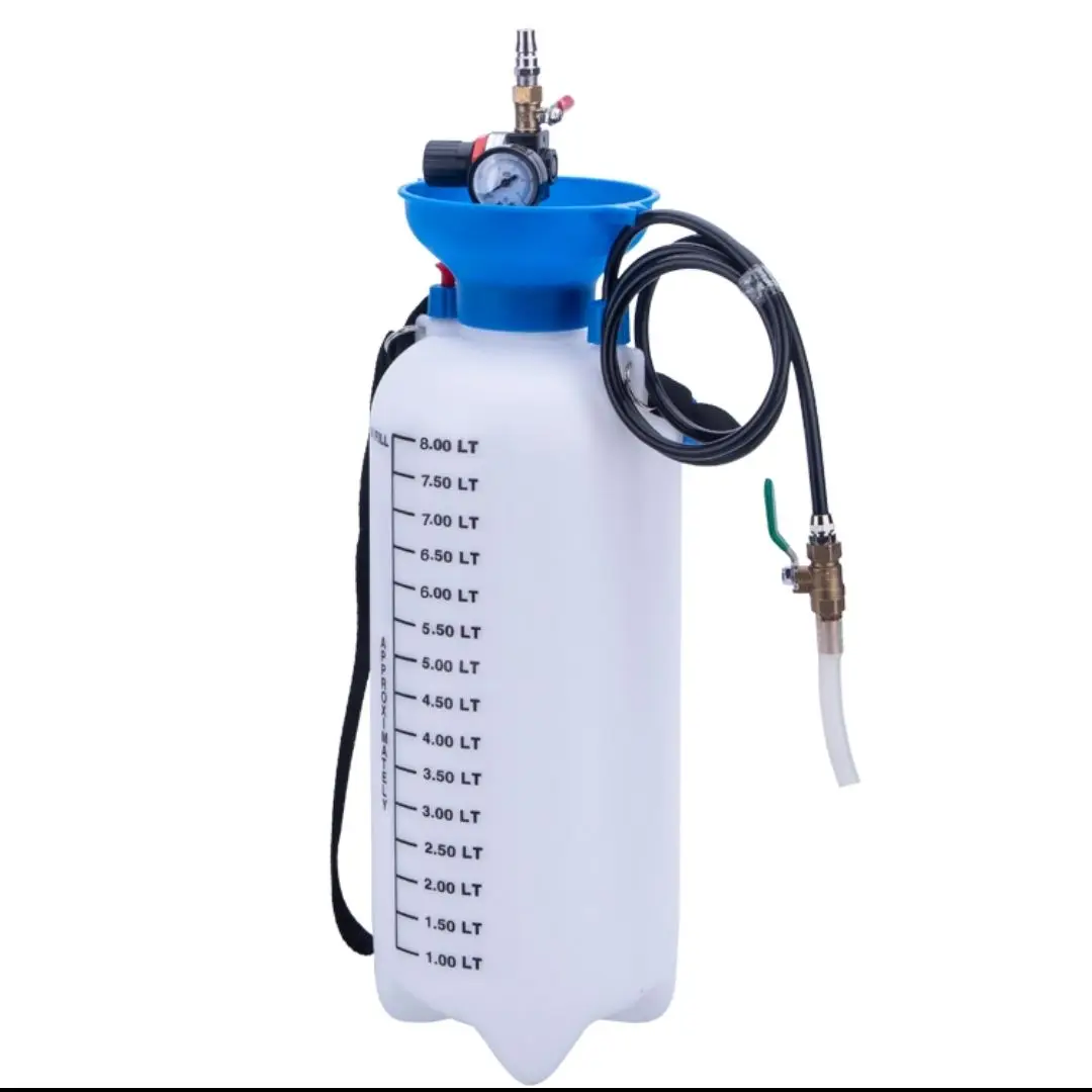 8L Pneumatic Filler Gear Transmission Fluid Tanker Car Gearbox Grease Injector Oil Tanker