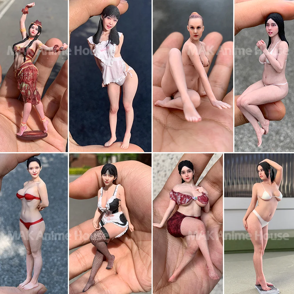 

Изысканная роспись на лице 1/18 1/16 1/12 сексуальное бикини горничной японская европейская женская фигурка гиперреализм модель боди-арт сцена кукла