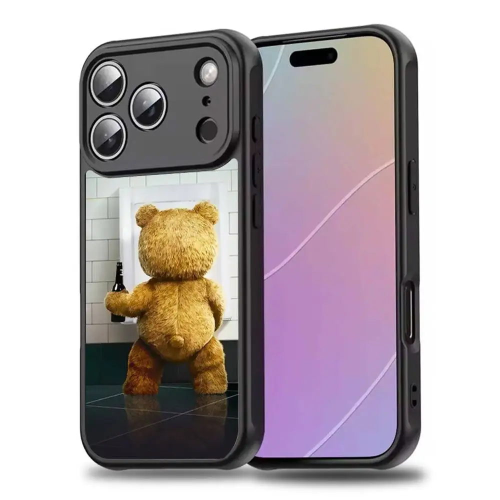 Teddy B-Bear película T-Ted para iPhone 11,12,13,14,15,16,17,Pro,Max,Plus,Mini,SE4,E funda para teléfono carga inalámbrica Magsafe magnética