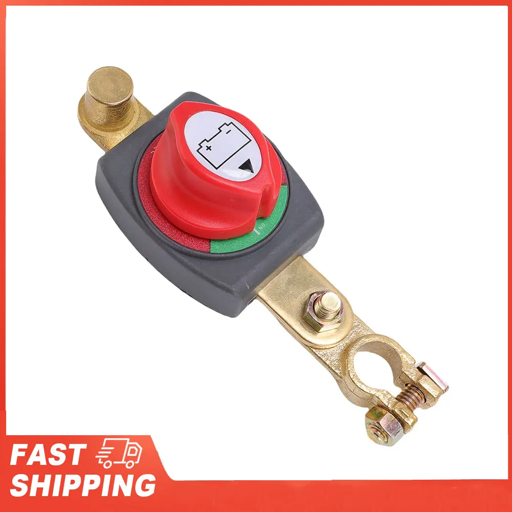 

Battery Disconnect Switch 275A Top Post Battery Safe ON OFF Toggle Mechanism Detachable Terminal User Friendly for ATVs