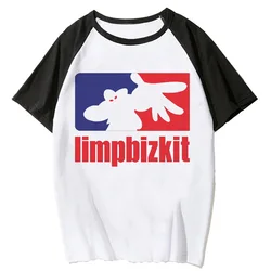 Limp Bizkit t shirt women Y2K harajuku funny t shirt female comic manga graphic clothes