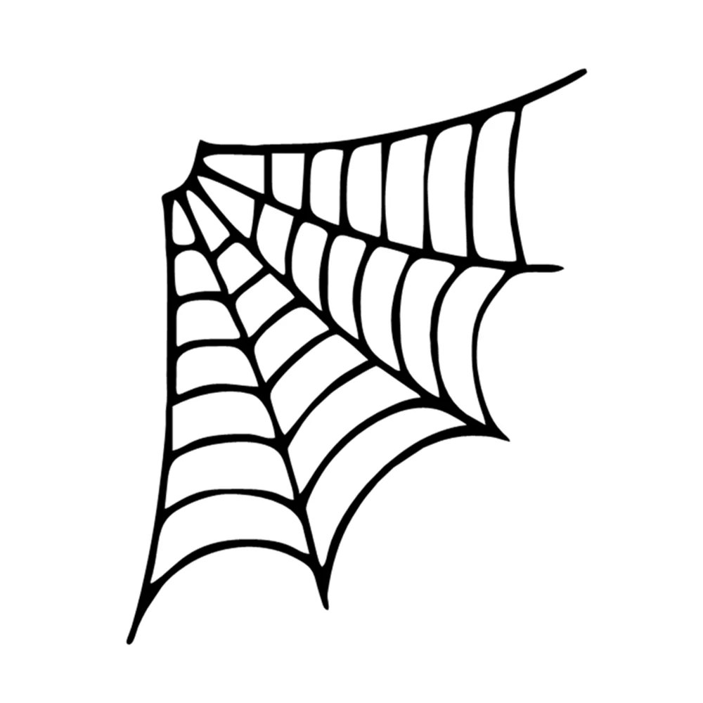 12X16CM Spider Web Gothic Style Vinyl Decal, Cartoon Sticker for SUV Truck Motorcycle Laptop, Waterproof Auto Exterior Decor