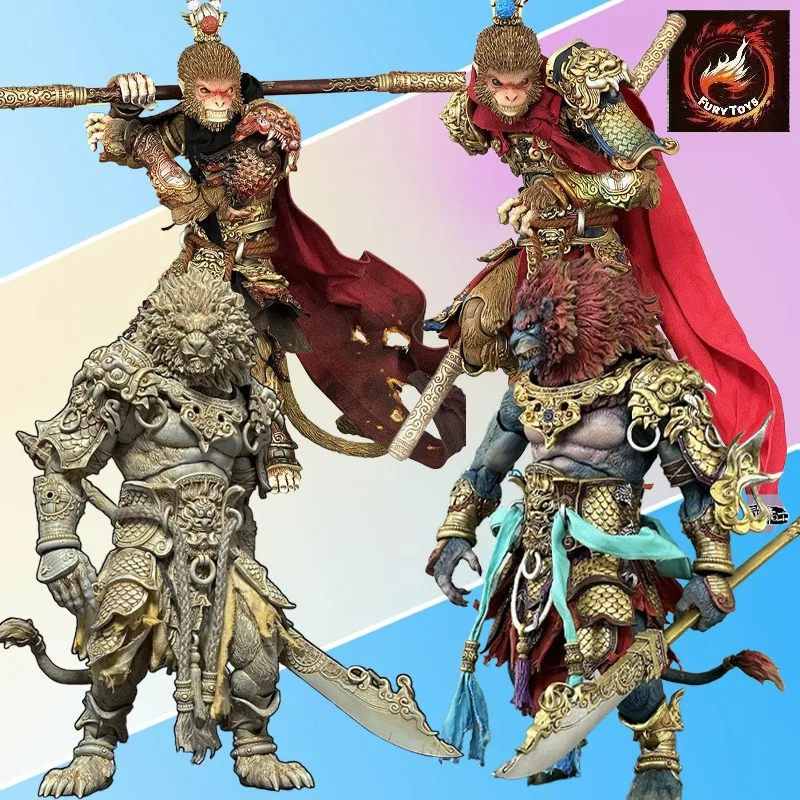 

FURY TOYS Genuine Shanhai Demon God Record Chapter One Lion Camel Ridge Green Lion Spirit，Monkey King Finished Product Model