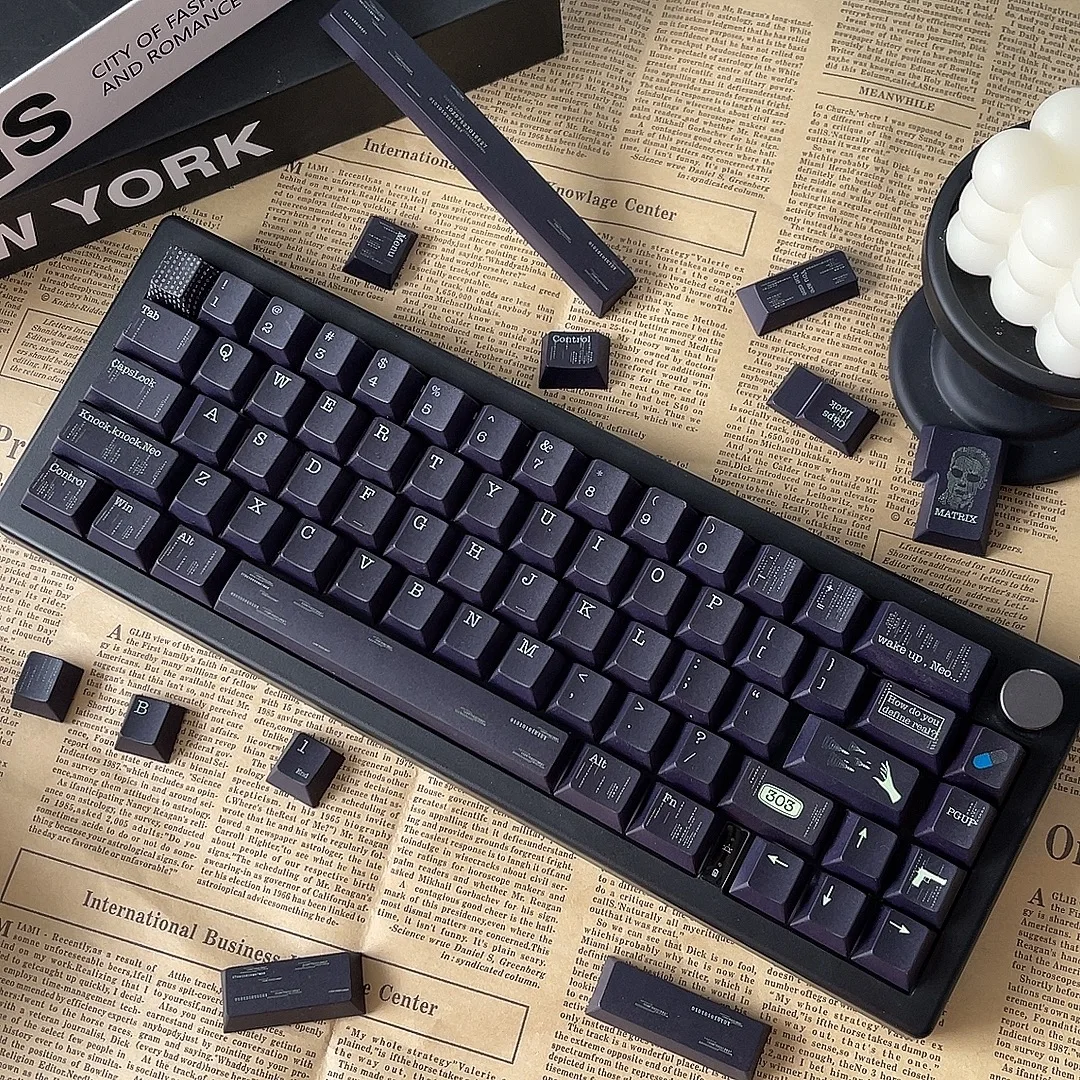 FKKeys The Matrix Thema Keycaps Set PBT Cherry Profile Aangepaste originele handgemaakte Keycaps voor mechanische toetsenbordaccessoires Cadeau