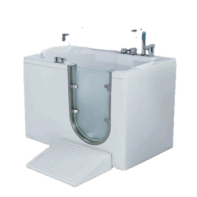 

Portable Acrylic Small Safety Walk In Bathtub With Shower Combo And with Seat