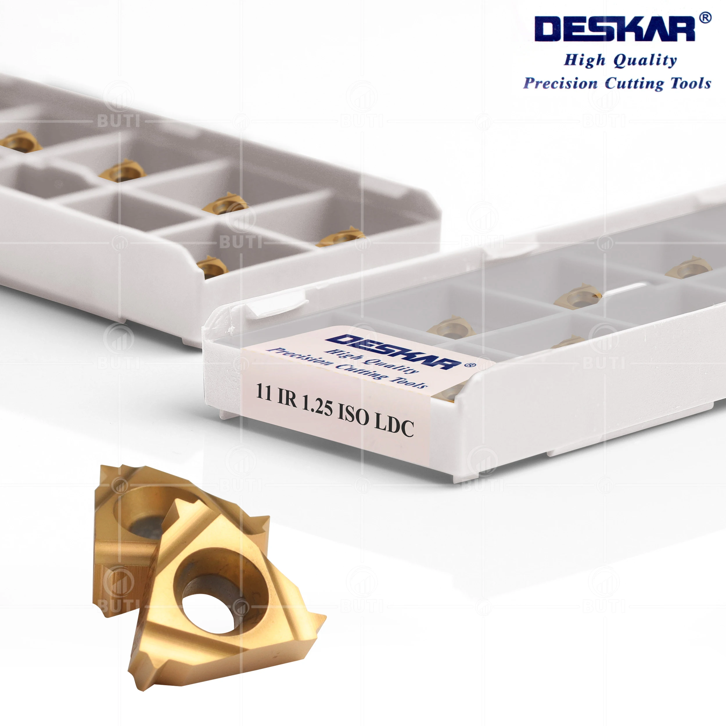 Deskar-cortador de torno CNC LDC, insertos de carburo de roscado, herramienta de torneado, cuchillas de máquina, 100% Original, 11IR/ER, 0,75, 1,0, 1,5, 2,0, 2,5