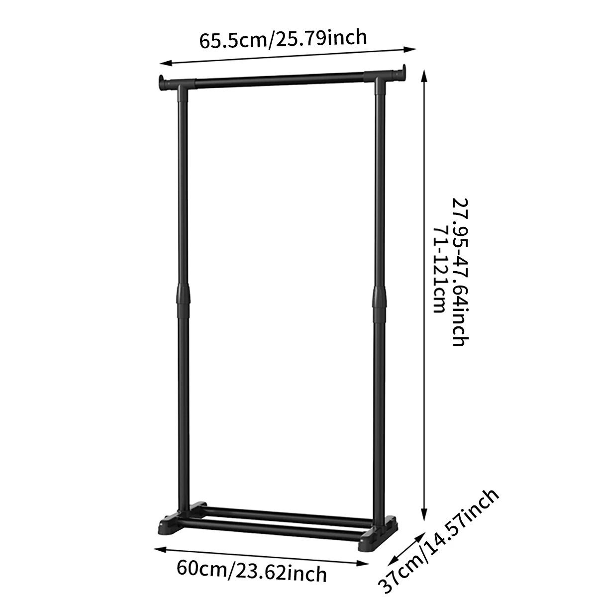 The Floor-Standing, Height-Adjustable, Simple Single-Pole Indoor Clothes Rack, Small Coat Rack And Clothes Drying Rack