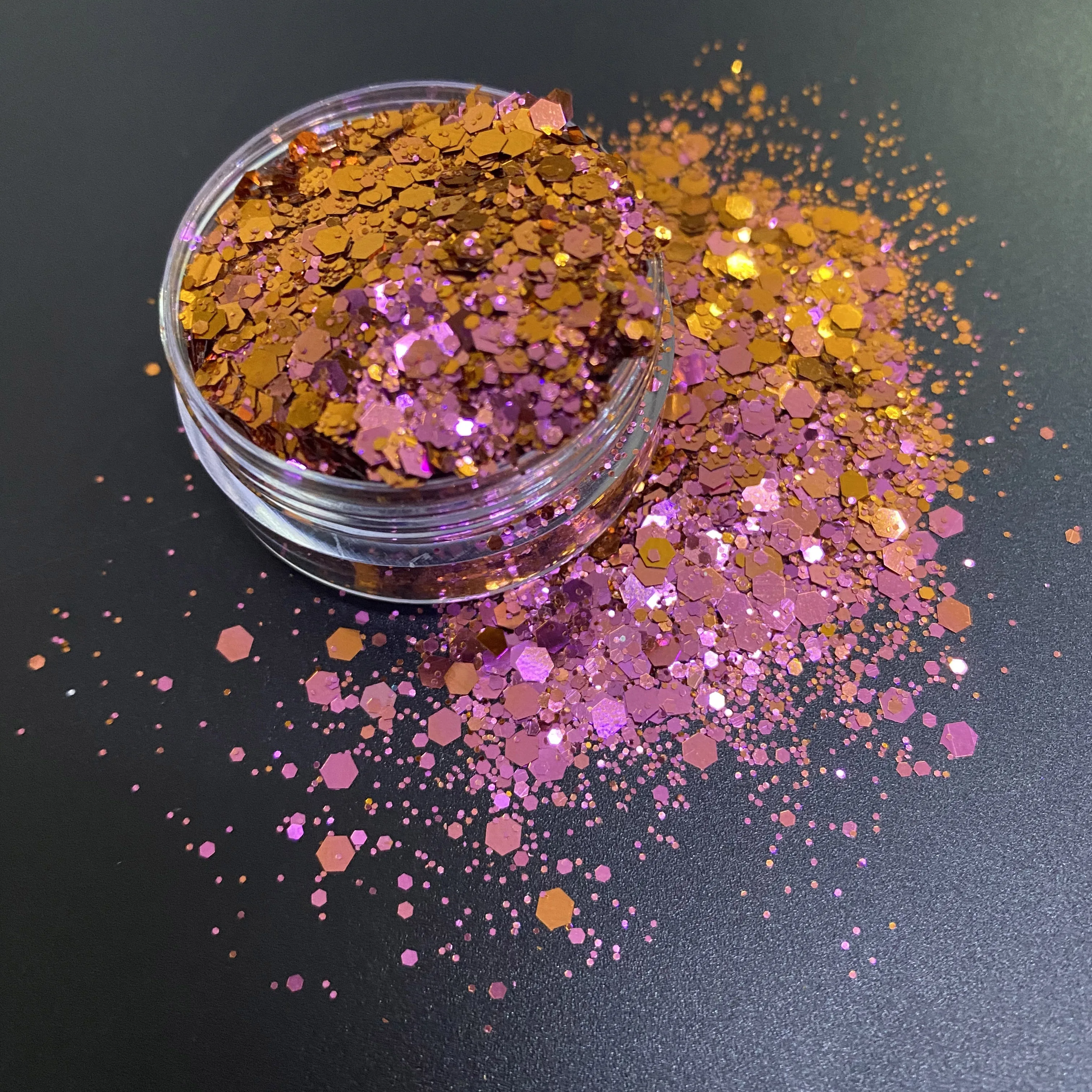 50 g/borsa vendita calda bicchiere artigianale in poliestere resina epossidica Glitter Chunky Color Shift Chameleon paillettes per unghie trucco viso corpo