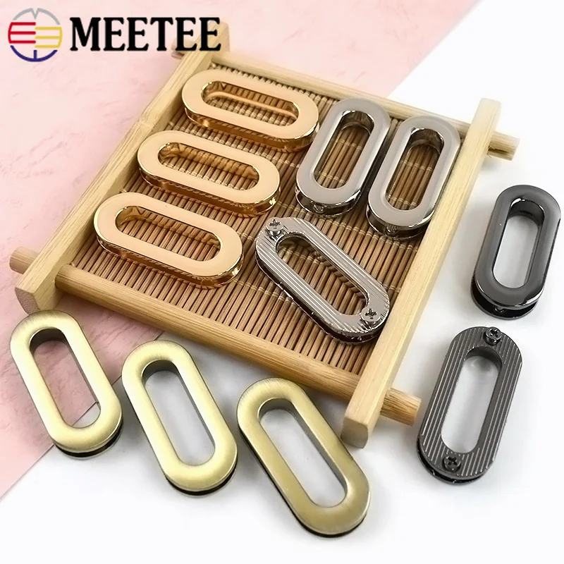 

5Pcs 18-38mm Metal Oval Eyelets Buckles Grommets Eyelet Screw Clasp Bag Clothes Shoes Decoration Rings Hook Leather Accessories