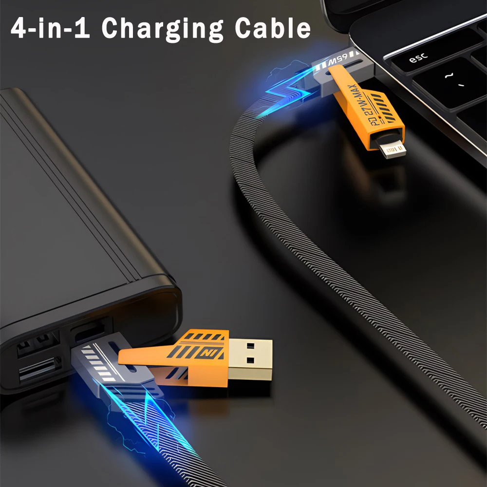 2Pcs 4-In-1 Fast Ch…