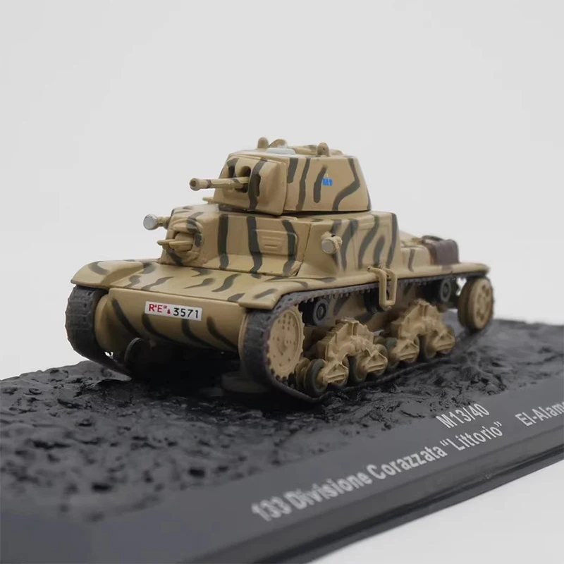 

1:72 Scale M 13/40 1942 Italian Simulation Alloy Tracked Tank Model Static Display Collectible Toy Gift Souvenir Decoration