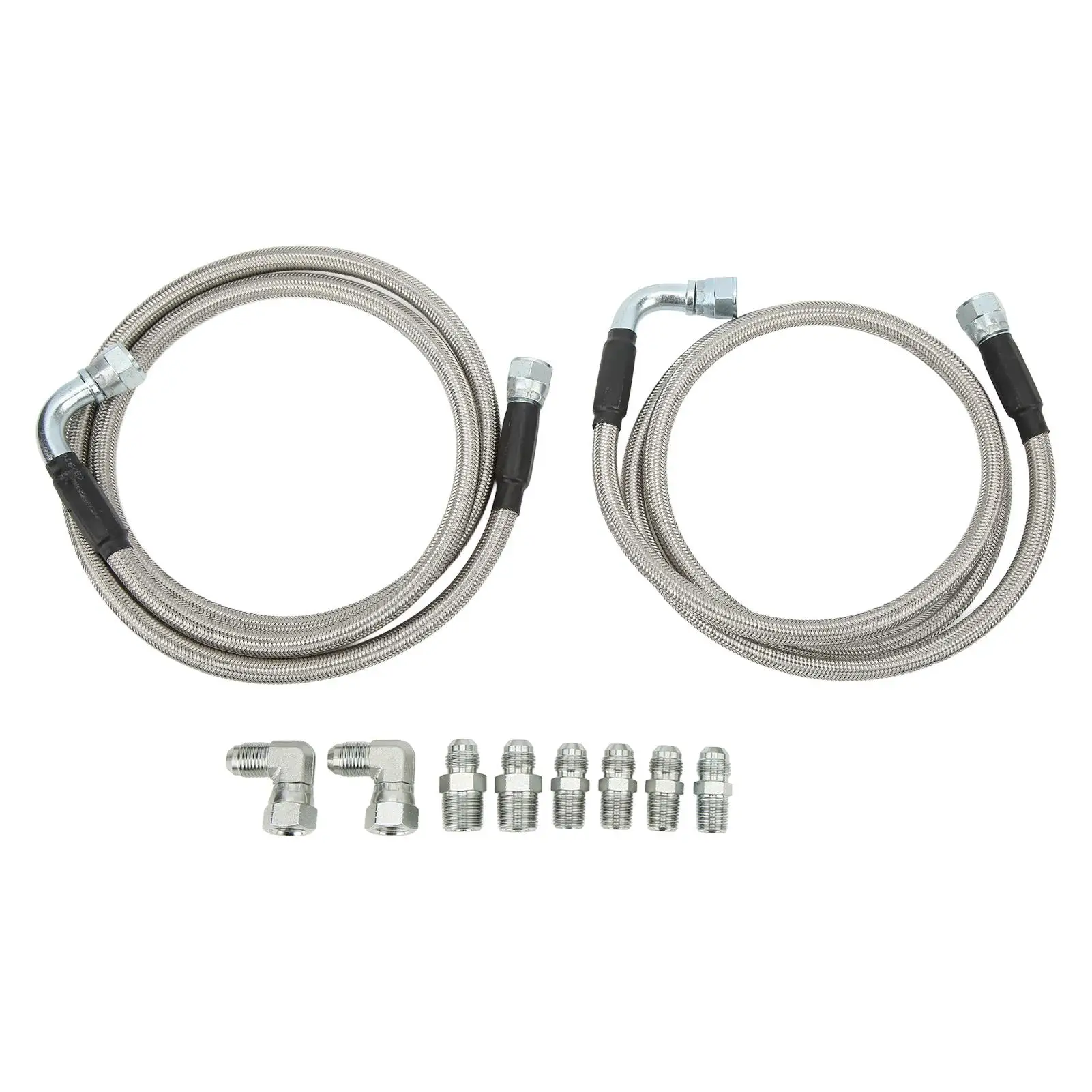 

Transmission Cooler Lines Fitting Kit Heavy Duty Anti Aging Transmission Cooler Lines with Adapters for car