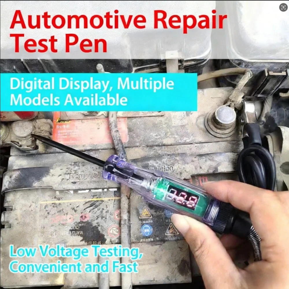 

Universal 12/24V Test Pen Car Truck Voltage Circuit Tester,digital Voltage Test Pen LED Display,repair Tool,circuit Test Tool