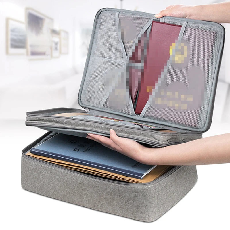 Document Storage Bag Organizer Desk Stationery Women Travel Files Card Folder Holder Tool Case Handbag Home Office Accessories