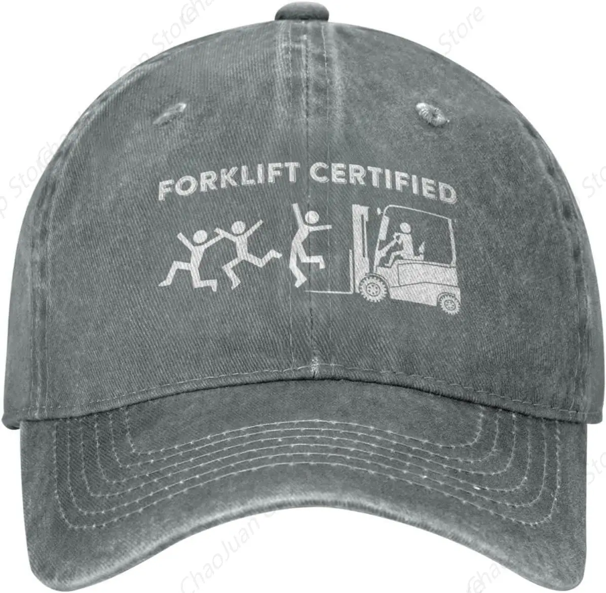 Funny Hat Forklift Certified Cap Women Baseball Caps Graphic Baseball Hat