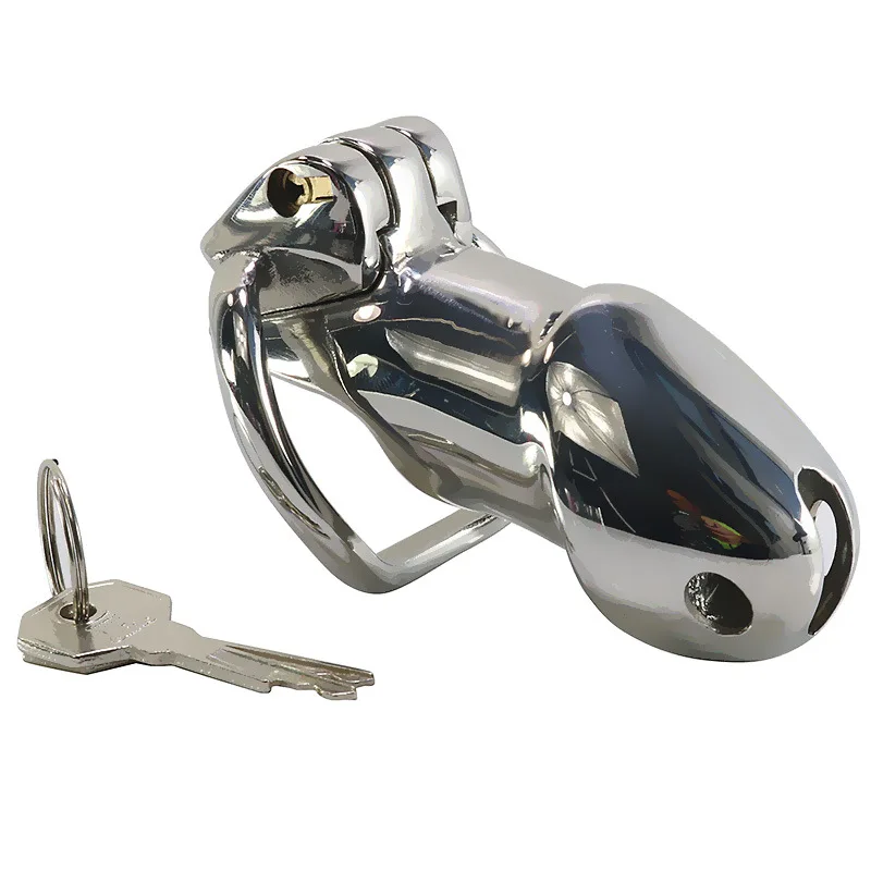 Male Chastity Belt Cock cage Penis Lock chastity device Cock ring sex toys for men Stainless Steel