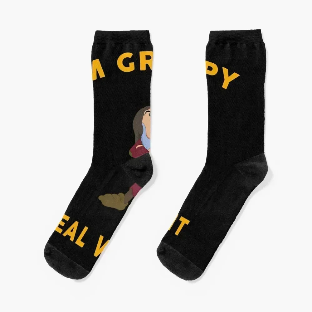 

I'M GRUMPY Deal With It funny santa gift for christmas Socks Sports halloween luxury floor Man Socks Women's