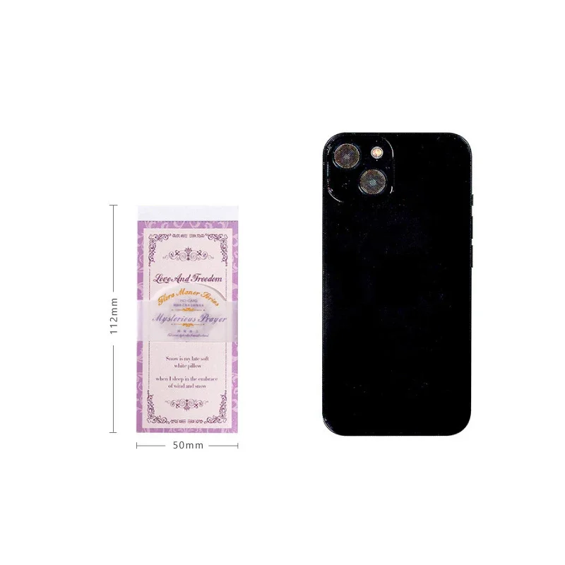 30Pieces Per Pack Memo Book European Lady Pattern Border Hand Curtain Decorative Backing Adhesivas Paper 112*50MM