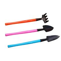 3Pcs Gardening Tools Set Gardening Shovel Small Garden Rake and Hand Trowel Mini Indoor Colorful Garden Tools for House Plants
