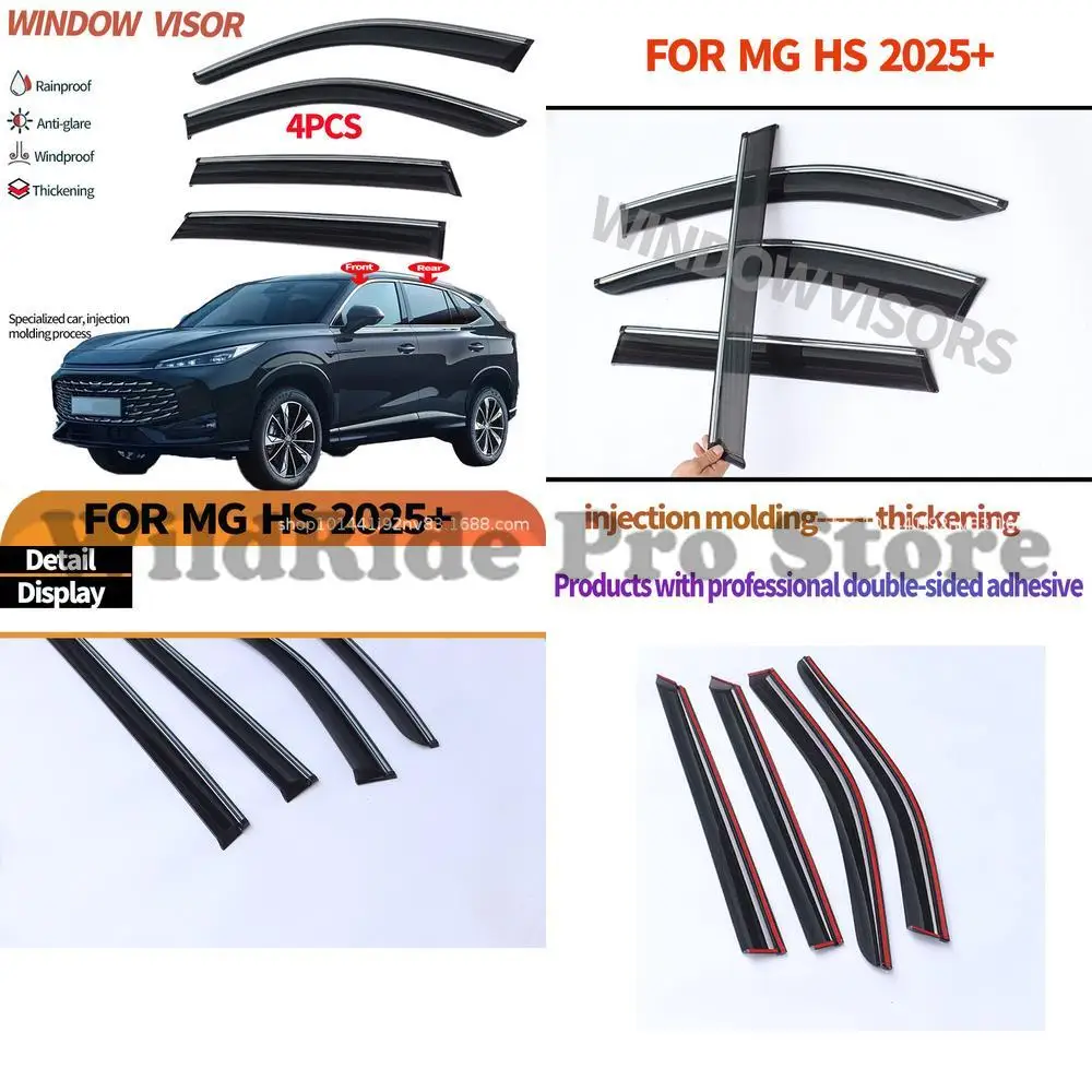 

1 set For 2025 MG HS window rain visor sunshade version MG HS 15FDE Window visor