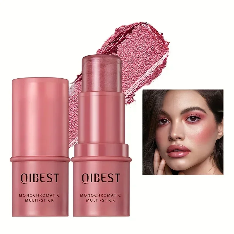 1PC High Light, Lidschatten, Lippenstift, drei in einem multifunktionalen Gesichts-Make-up, wasserdicht und langlebig