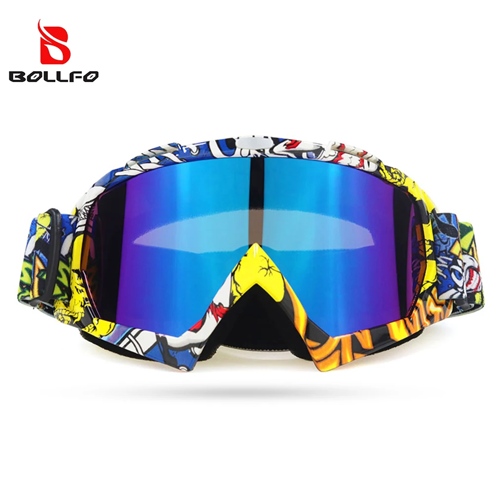 

Motorcycle Riding Glasses UV400 Anti-scratch Windproof Shatterproof Off Road Goggles OTG Dual-Cycle Defogging Protective Eyewear