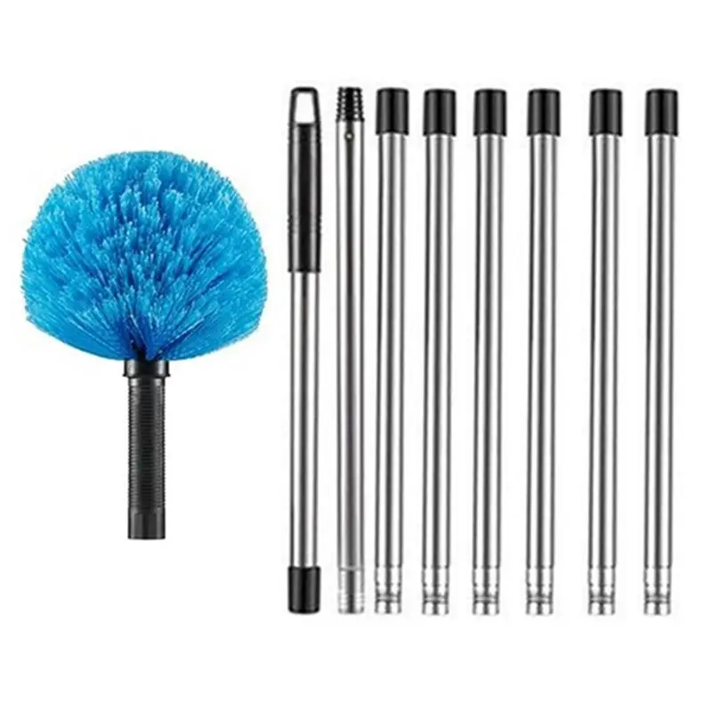 

【24H SALE】Extendable Spider Web Brush Head, Ceiling Brush, Spherical Brush, Round Brush, Corner Dust Removal Brush