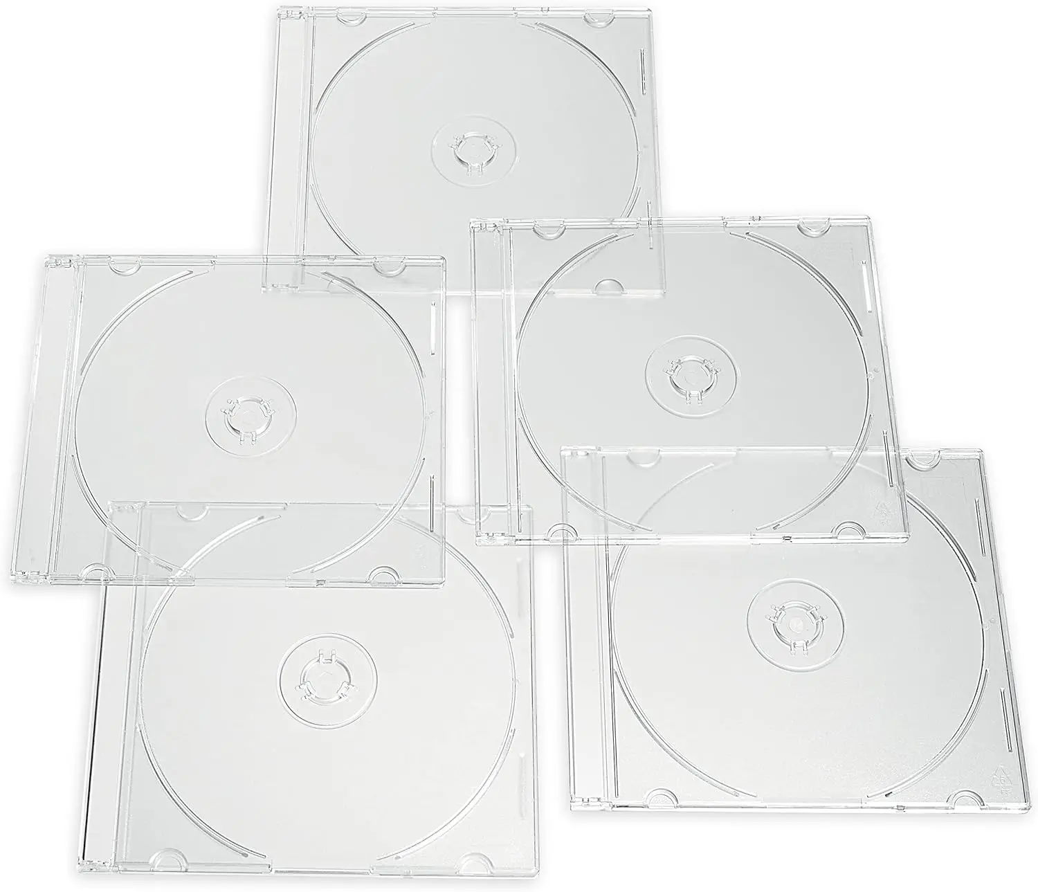 

CD DVD Blu-Ray Clear Slim Jewel Cases, 5.2 mm – 25 Pack
