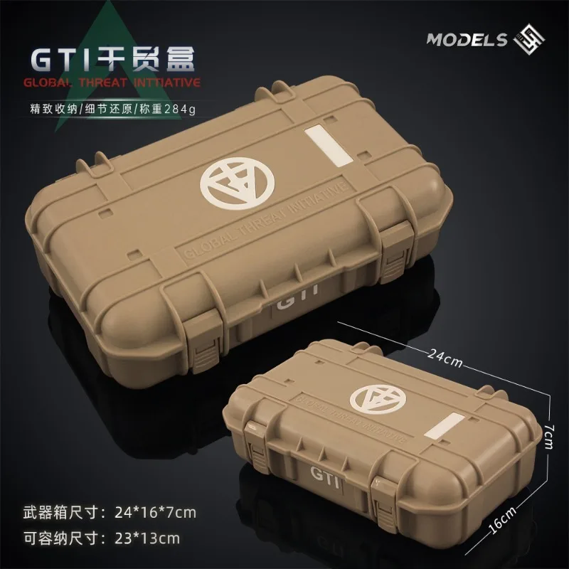 

Delta Operative Case Model Plastic Storage Box for Game Figures Empty Crate Collectible with Battle Worn Texture