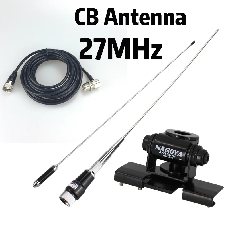 27mhz cb antena de rádio para o carro e caminhão, macho compatível com Midland/uniden/Midland/maxon, para o carro e caminhão, para at-6666