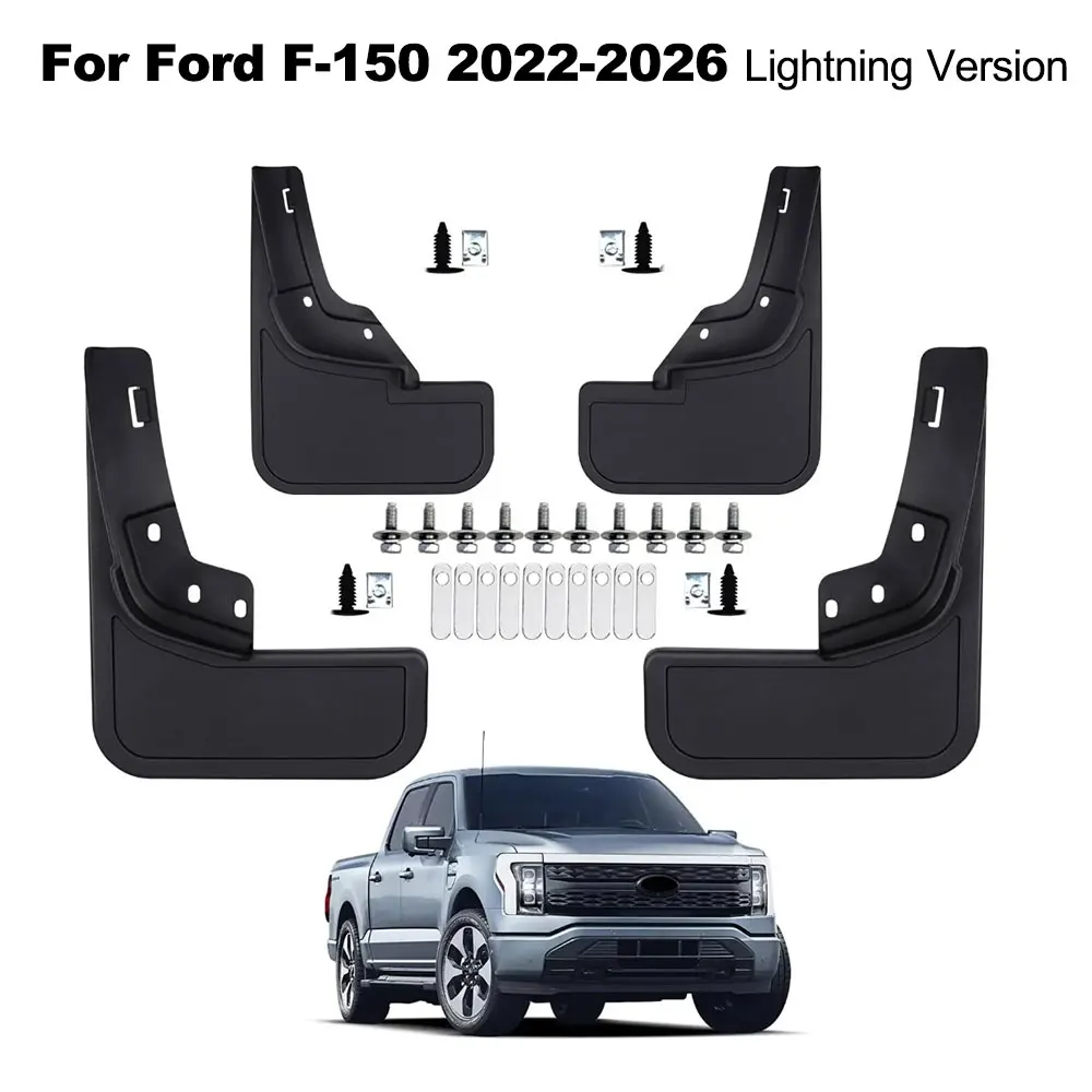 

Mud Flaps for Ford F150 Lightning 2022-2026 Mud Flaps for Trucks Pickup Splash Guards Car Fenders Mudflaps 2023 2024 2025