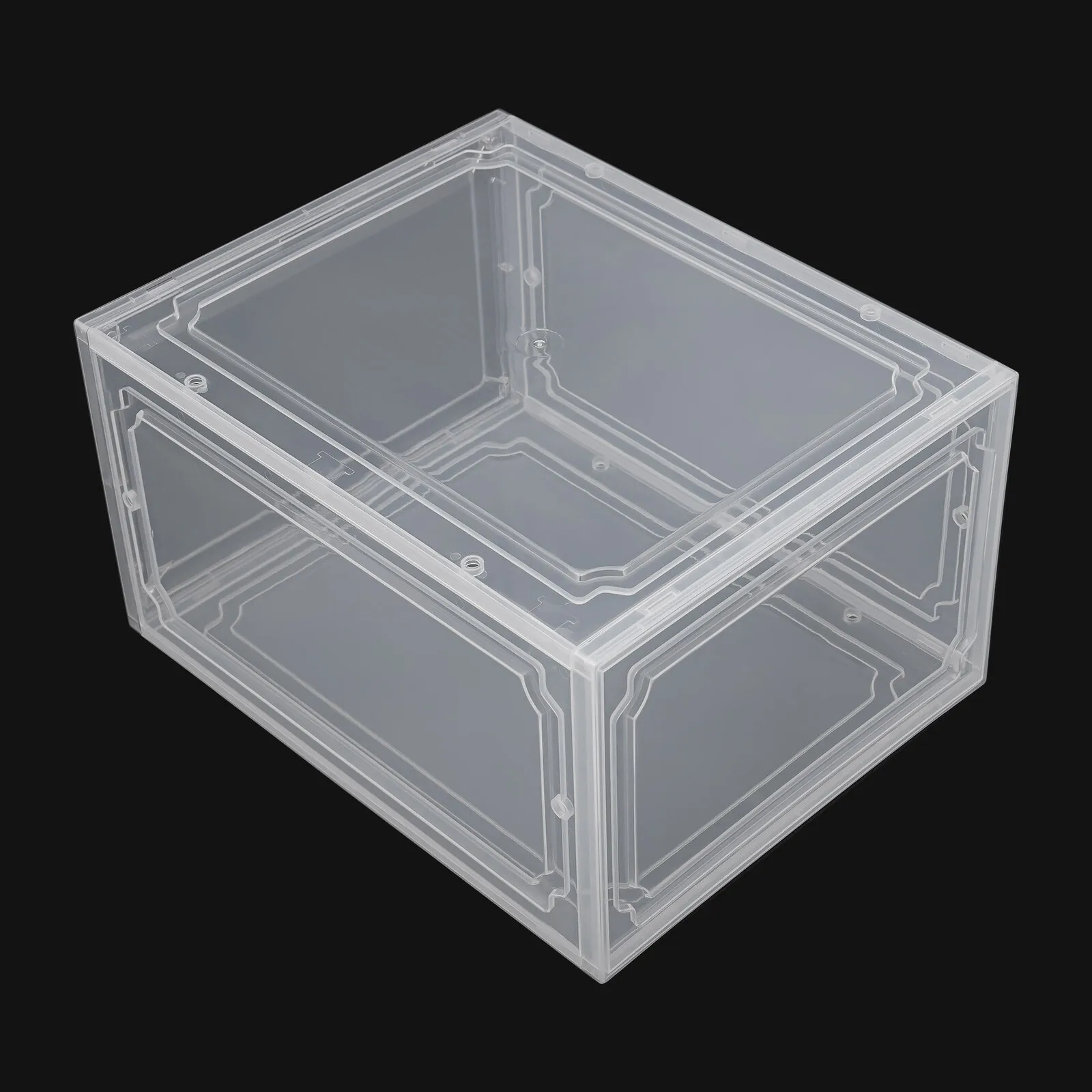 12 عبوة من حاويات تخزين الأحذية، حافظات عرض الأحذية، صناديق رياضية شفافة قابلة للتكديس