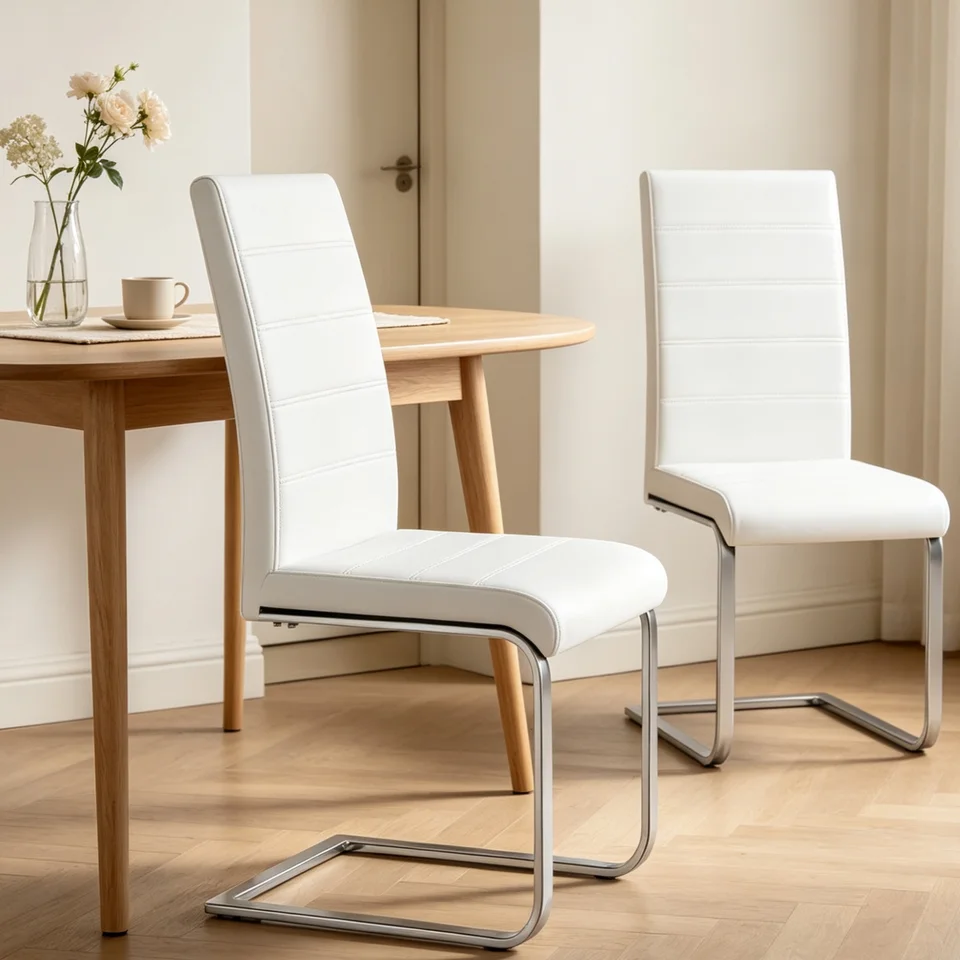 Stylish Ergonomic Dining Chairs Set of Two