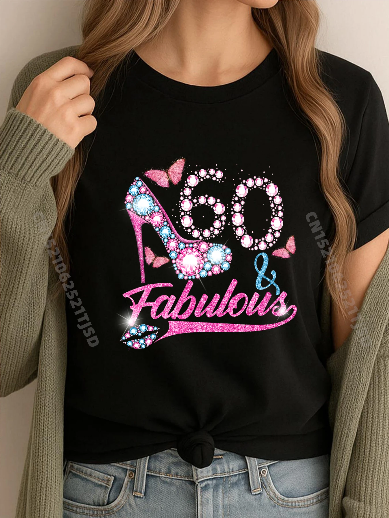 

60-летняя футболка «Сказочный 60-й день рождения» для пустой футболки 100 ℅ Хлопковая классическая мужская дизайнерская одежда