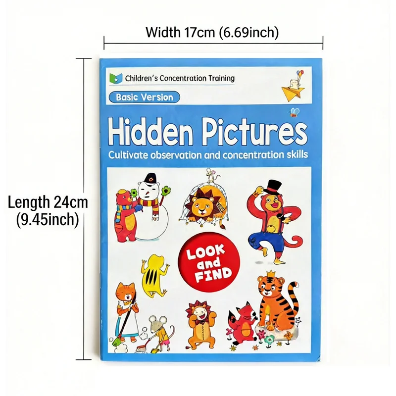 Children's Fun Find Game Book, Find Hidden Items, Find Similar Items Game, Interactive Activity Book, Cartoon Fun Patterns