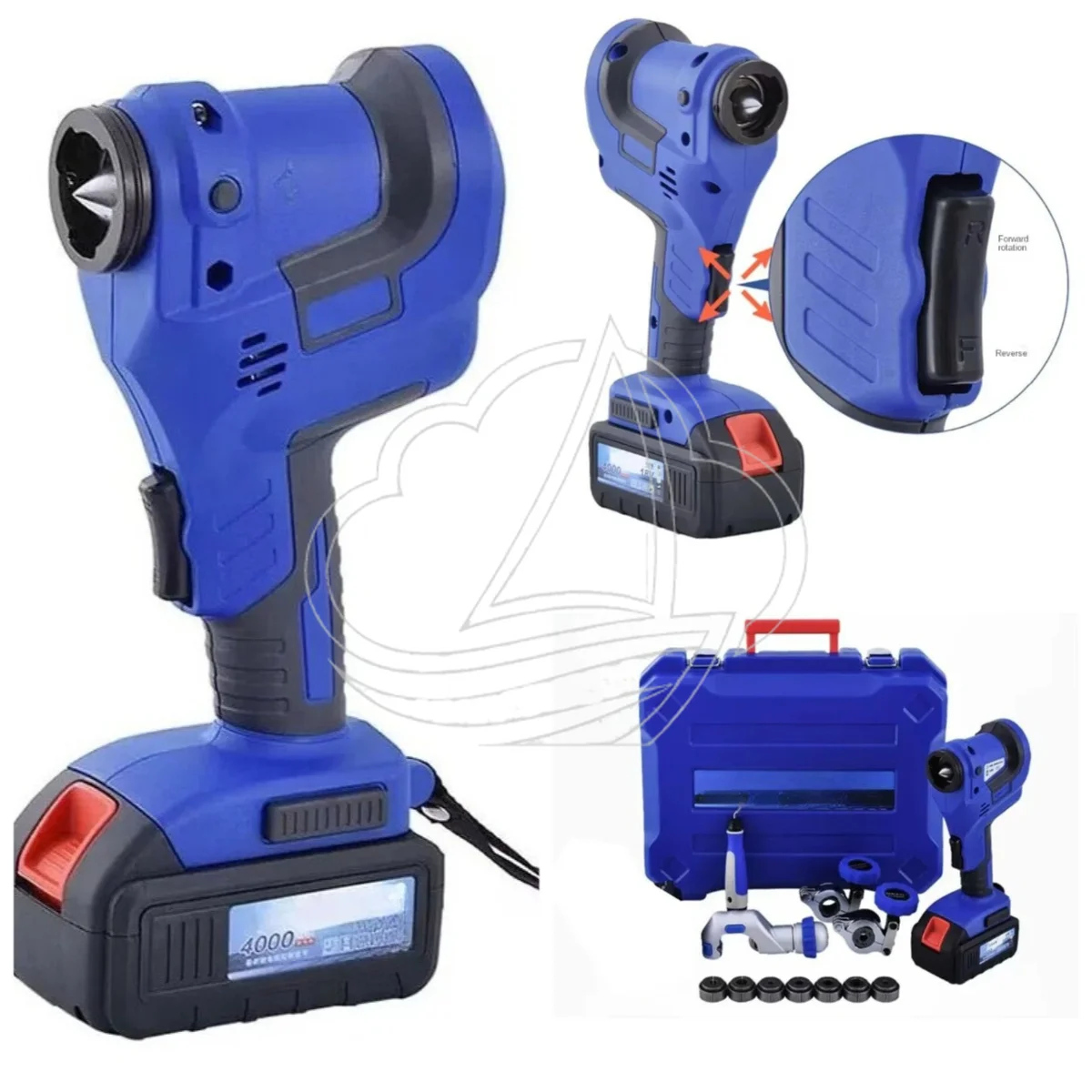 18V Cordless Electric Flaring Tool, Equipped with Scraper, Designed for 1/4